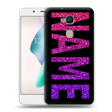 Силиконовый чехол на BQ Aquaris V Plus с принтом NAME