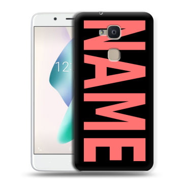 Силиконовый чехол на BQ Aquaris V Plus с принтом NAME