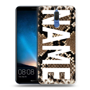 Силиконовый чехол на Huawei Nova 2i с принтом NAME