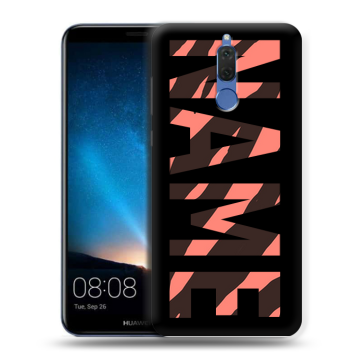 Силиконовый чехол на Huawei Nova 2i с принтом NAME