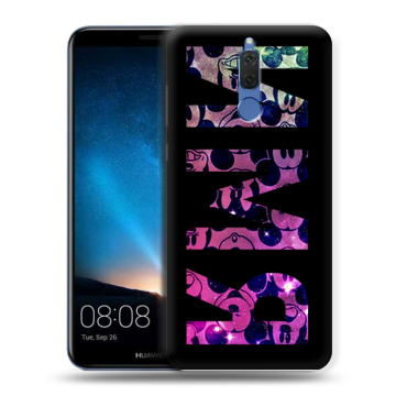 Силиконовый чехол на Huawei Nova 2i с принтом ИМЯ