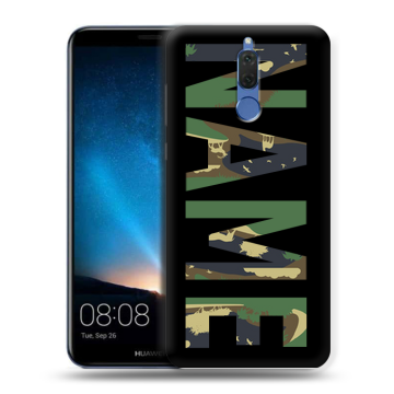 Силиконовый чехол на Huawei Nova 2i с принтом NAME