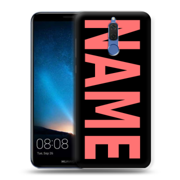 Силиконовый чехол на Huawei Nova 2i с принтом NAME