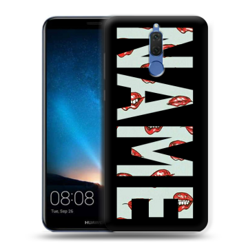Силиконовый чехол на Huawei Nova 2i с принтом NAME