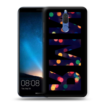 Силиконовый чехол на Huawei Nova 2i с принтом ИМЯ