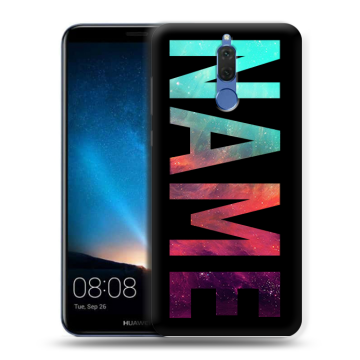 Силиконовый чехол на Huawei Nova 2i с принтом NAME