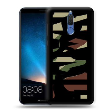 Силиконовый чехол на Huawei Nova 2i с принтом NAME