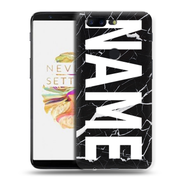Силиконовый чехол на OnePlus 5T с принтом NAME