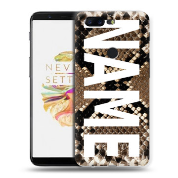 Силиконовый чехол на OnePlus 5T с принтом NAME