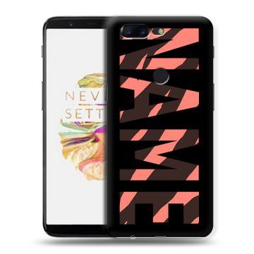 Силиконовый чехол на OnePlus 5T с принтом NAME