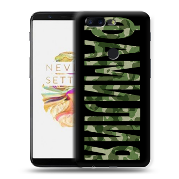 Силиконовый чехол на OnePlus 5T с принтом ФАМИЛИЯ