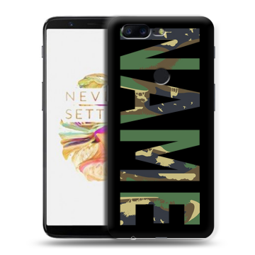 Силиконовый чехол на OnePlus 5T с принтом NAME