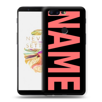 Силиконовый чехол на OnePlus 5T с принтом NAME