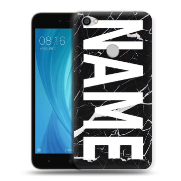 Силиконовый чехол на Xiaomi RedMi Note 5A Prime с принтом NAME
