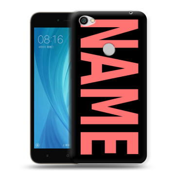 Силиконовый чехол на Xiaomi RedMi Note 5A Prime с принтом NAME