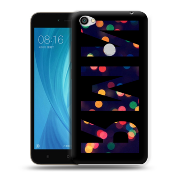Силиконовый чехол на Xiaomi RedMi Note 5A Prime с принтом ИМЯ
