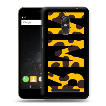 Силиконовый чехол на ZTE Nubia N1 Lite с принтом ИМЯ