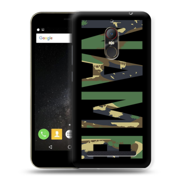 Силиконовый чехол на ZTE Nubia N1 Lite с принтом NAME
