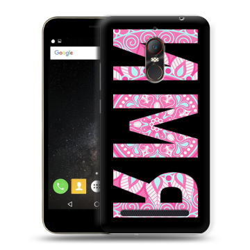 Силиконовый чехол на ZTE Nubia N1 Lite с принтом ИМЯ