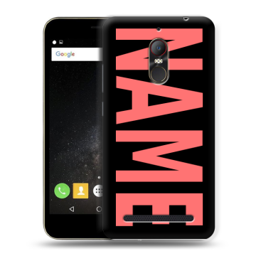Силиконовый чехол на ZTE Nubia N1 Lite с принтом NAME