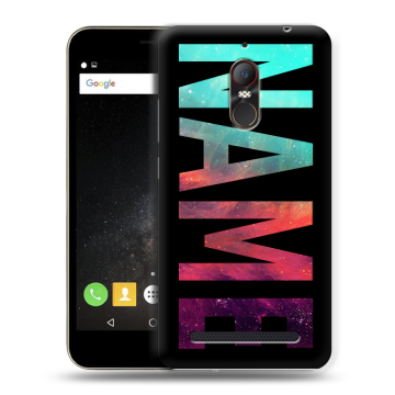 Силиконовый чехол на ZTE Nubia N1 Lite с принтом NAME