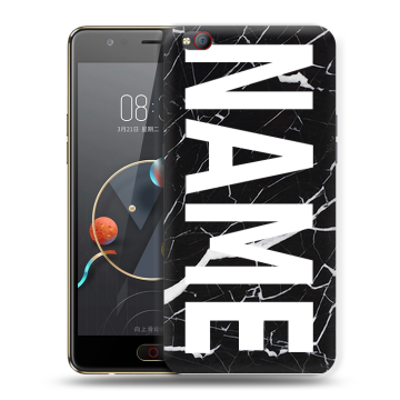 Пластиковый чехол на ZTE Nubia M2 Lite с принтом NAME