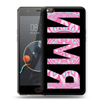 Пластиковый чехол на ZTE Nubia M2 Lite с принтом ИМЯ