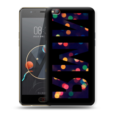 Пластиковый чехол на ZTE Nubia M2 Lite с принтом ИМЯ