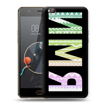 Пластиковый чехол на ZTE Nubia M2 Lite с принтом ИМЯ