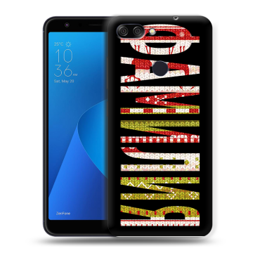 Пластиковый чехол на ASUS ZenFone Max Plus M1 с принтом ФАМИЛИЯ
