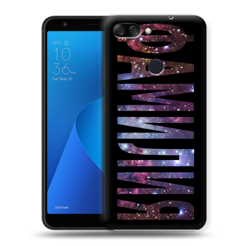 Пластиковый чехол на ASUS ZenFone Max Plus M1 с принтом ФАМИЛИЯ