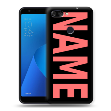 Пластиковый чехол на ASUS ZenFone Max Plus M1 с принтом NAME