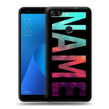 Пластиковый чехол на ASUS ZenFone Max Plus M1 с принтом NAME