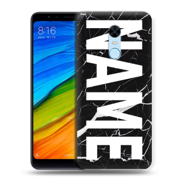 Силиконовый противоударный чехол на Xiaomi RedMi 5 Plus с принтом NAME