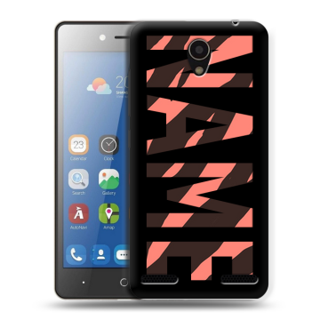 Силиконовый чехол на ZTE Blade L7 с принтом NAME