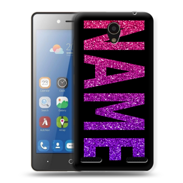 Силиконовый чехол на ZTE Blade L7 с принтом NAME