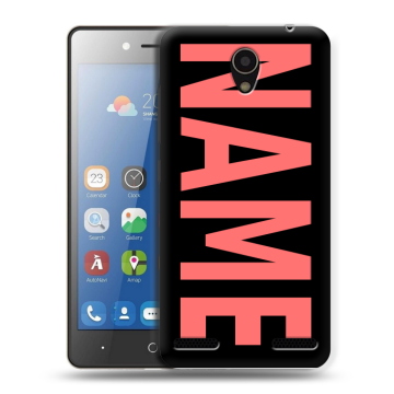 Силиконовый чехол на ZTE Blade L7 с принтом NAME