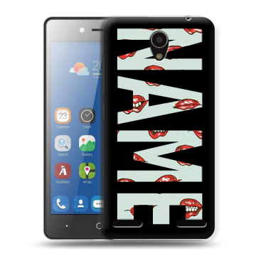 Силиконовый чехол на ZTE Blade L7 с принтом NAME