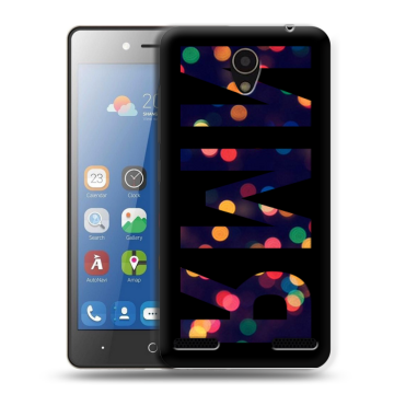 Силиконовый чехол на ZTE Blade L7 с принтом ИМЯ