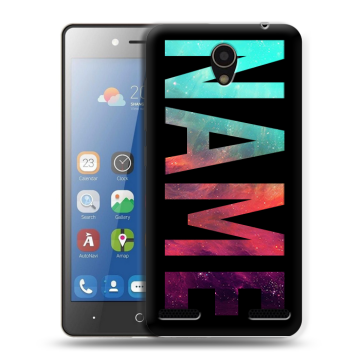 Силиконовый чехол на ZTE Blade L7 с принтом NAME