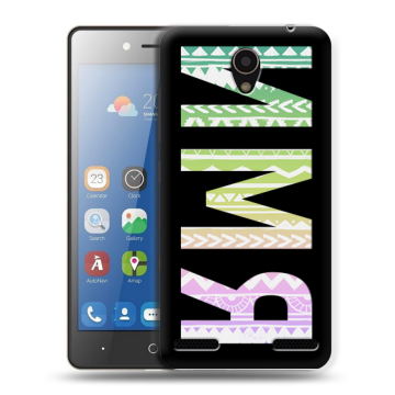 Силиконовый чехол на ZTE Blade L7 с принтом ИМЯ