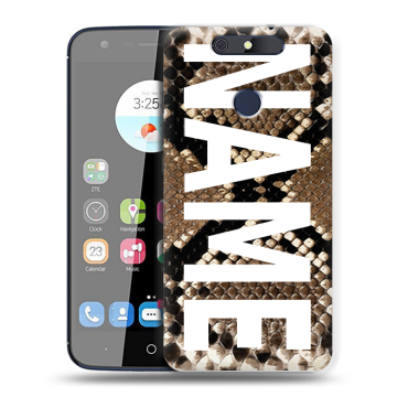 Силиконовый чехол на ZTE Blade V8C с принтом NAME