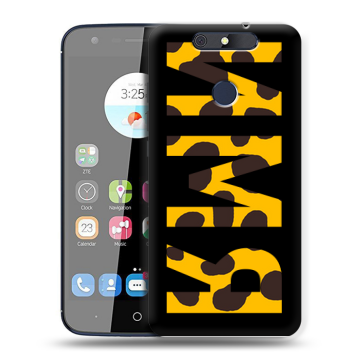 Силиконовый чехол на ZTE Blade V8C с принтом ИМЯ