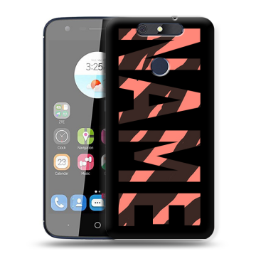 Силиконовый чехол на ZTE Blade V8C с принтом NAME