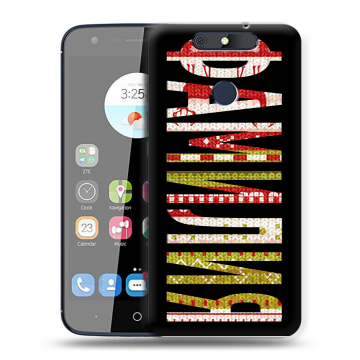 Силиконовый чехол на ZTE Blade V8C с принтом ФАМИЛИЯ