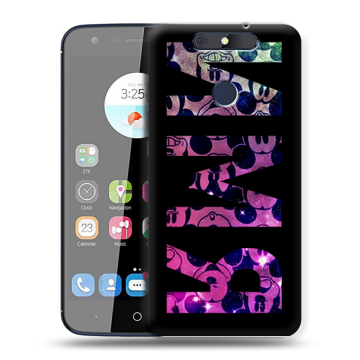 Силиконовый чехол на ZTE Blade V8C с принтом ИМЯ