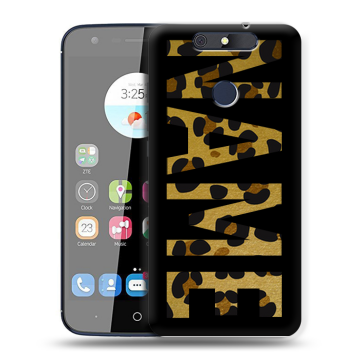 Силиконовый чехол на ZTE Blade V8C с принтом NAME