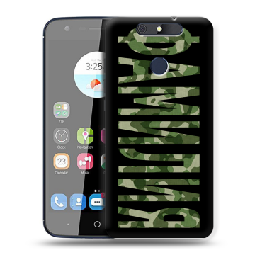 Силиконовый чехол на ZTE Blade V8C с принтом ФАМИЛИЯ