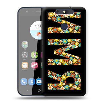 Силиконовый чехол на ZTE Blade V8C с принтом ИМЯ