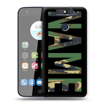 Силиконовый чехол на ZTE Blade V8C с принтом NAME